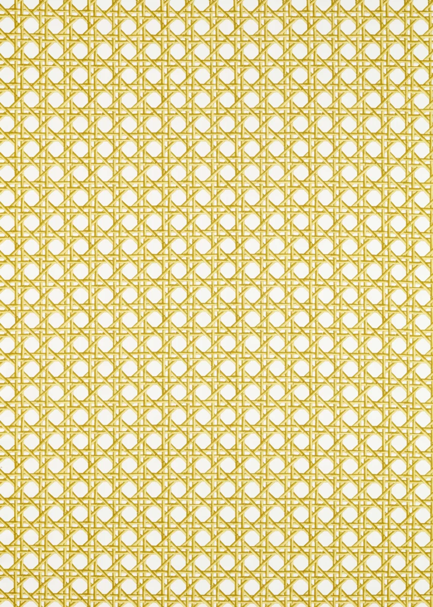 Lovelace Fabric - Honey / Paper Lantern by yellow geometric cotton fabric from Harlequin x Diane Hill