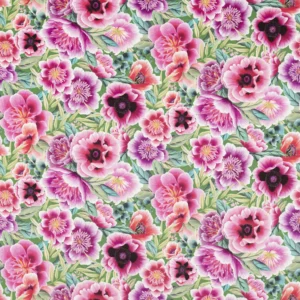 multicolour botanical cotton fabric from Harlequin x Diane Hill