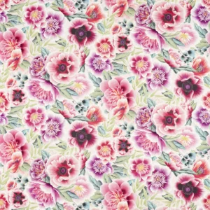 multicolour botanical cotton fabric from Harlequin x Diane Hill
