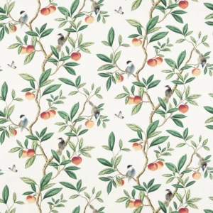 green botanical cotton fabric from Harlequin x Diane Hill