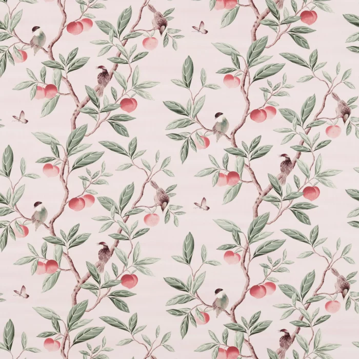 Ella Fabric - Powder / Sage / Peach swatch