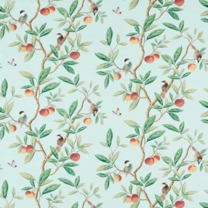 blue botanical cotton fabric from Harlequin x Diane Hill