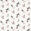 white animal linen fabric from Harlequin x Diane Hill