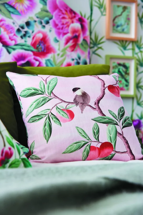 Ella Fabric - Fig Blossom / Fig Leaf / Nectarine by Ella Fabric - Fig Blossom / Fig Leaf / Nectarine from