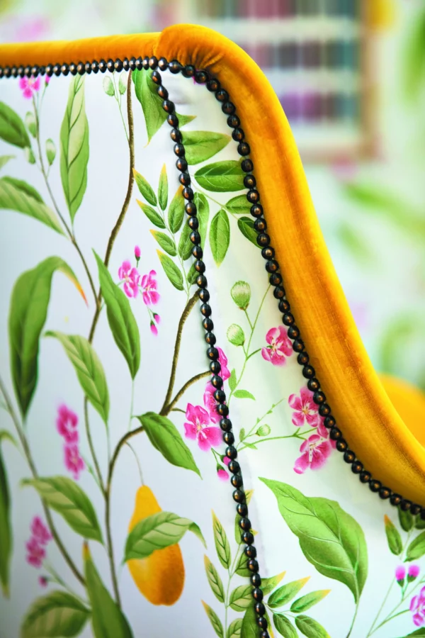 Marie Fabric - Rose / Lagoon by Marie Fabric - Rose / Lagoon from