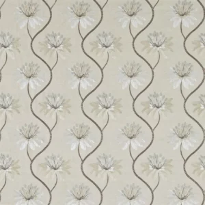 white botanical embroideried fabric from Harlequin