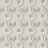 blue botanical embroideried fabric from Harlequin