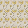 yellow botanical embroideried fabric from Harlequin