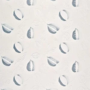 blue botanical voile-sheer fabric from Harlequin