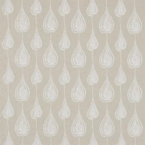neutral botanical embroideried fabric from Harlequin