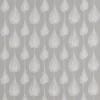 black-grey botanical embroideried fabric from Harlequin