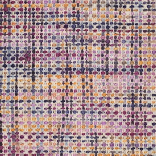 Cestino Fabric - Flameneco by purple plain woolen fabric from Harlequin