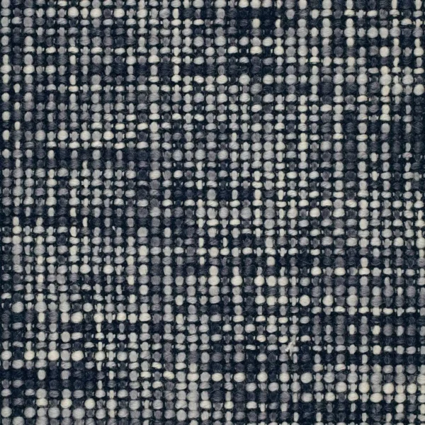Cestino Fabric - Monochrome by black-grey plain woolen fabric from Harlequin