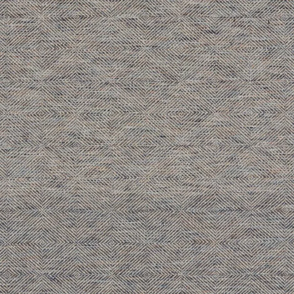 Vitto Fabric - Sediment by black-grey geometric cotton fabric from Harlequin