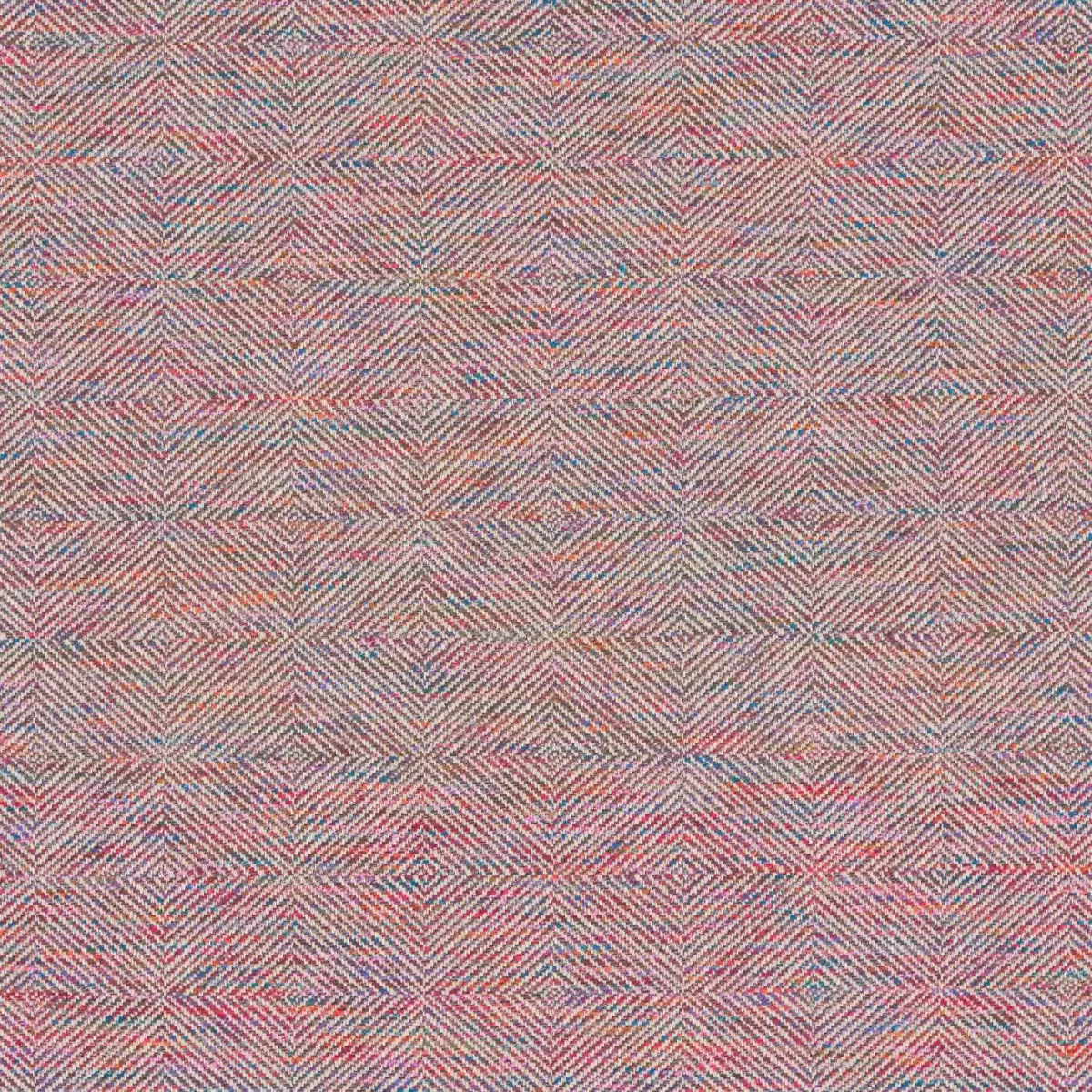 Vitto Fabric - Flameneco by pink geometric cotton fabric from Harlequin