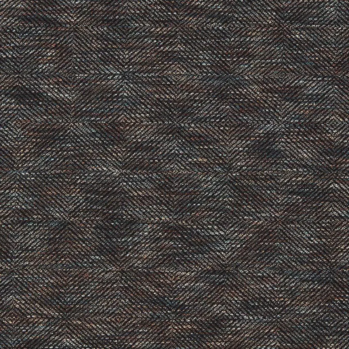 Vitto Fabric - Midnight by brown geometric cotton fabric from Harlequin