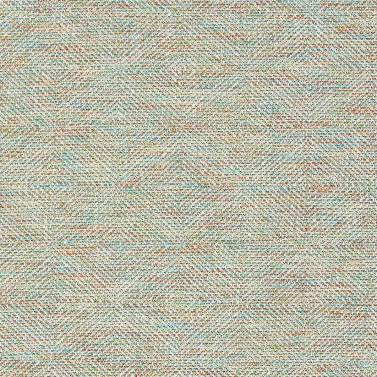 Vitto Fabric - Meadow by green geometric cotton fabric from Harlequin