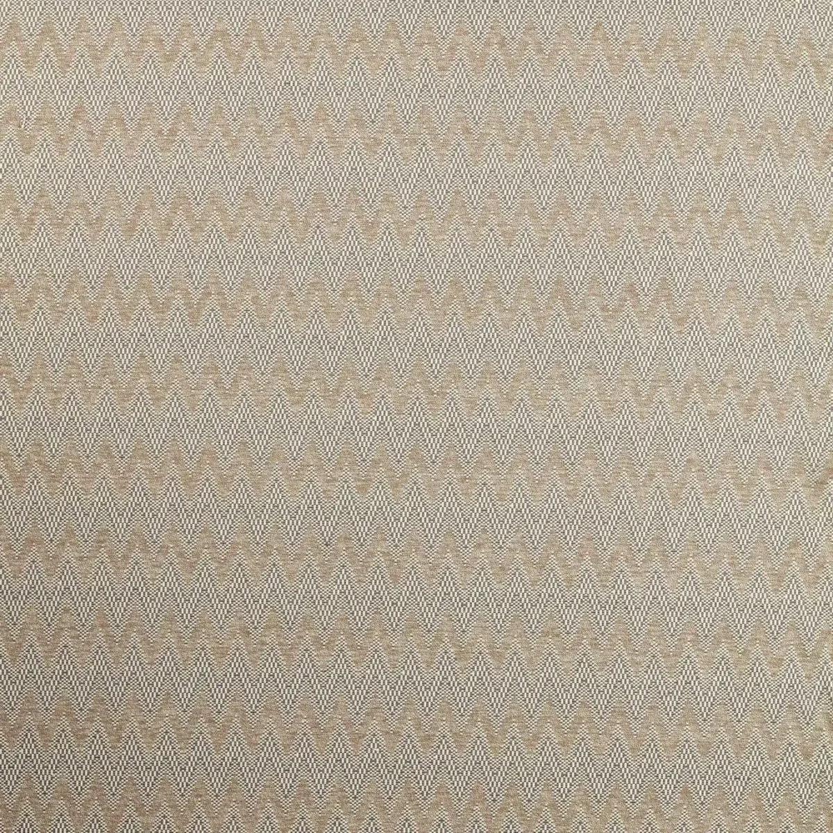 Akari Fabric - Oat / Slate by brown striped woven fabric from Harlequin