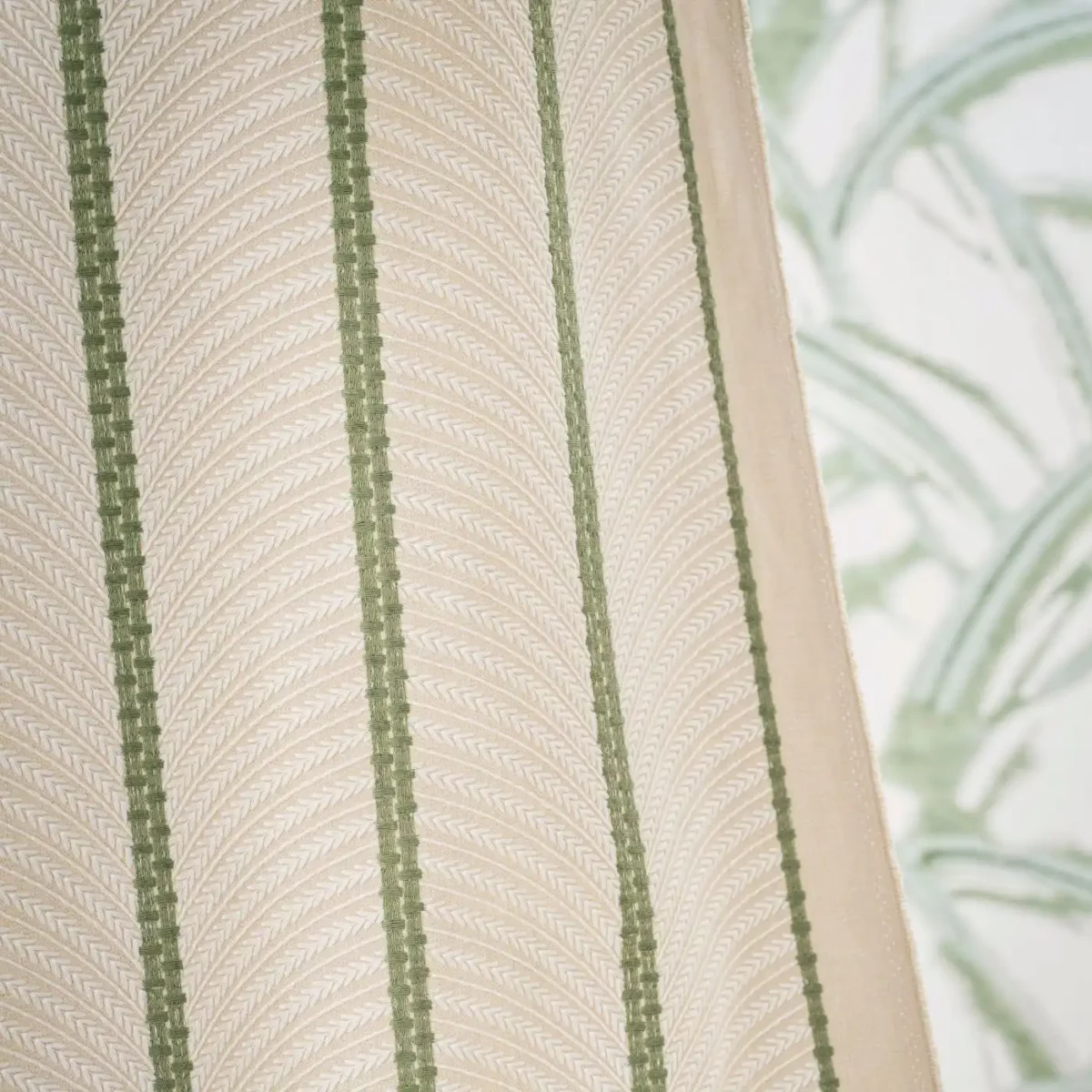 Natsu Fabrics - Parchment / Kelly from