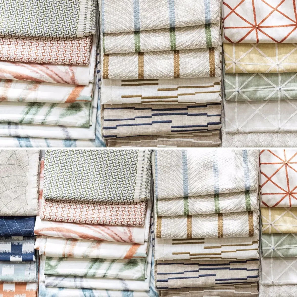 Juniper Fabrics - Parchment / Indigo by Juniper Fabrics - Parchment / Indigo from