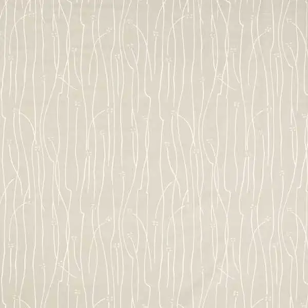Eizou Fabrics - Taupe / Camel / Frost by neutral botanical cotton fabric from Harlequin
