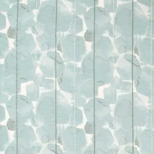 blue striped embroideried fabric from Harlequin