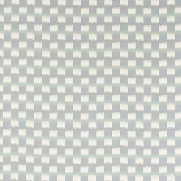 Haru Fabrics - Cornflower / Mist by blue checked jacquard fabric from Harlequin