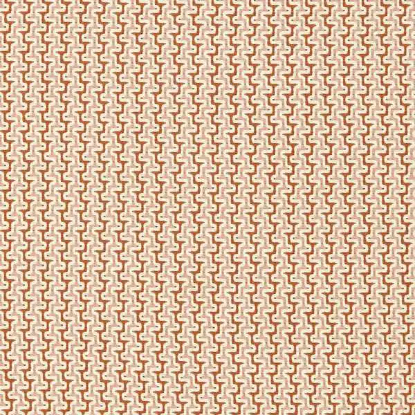Sashiko Fabrics - Blush / Sunset by orange striped jacquard fabric from Harlequin