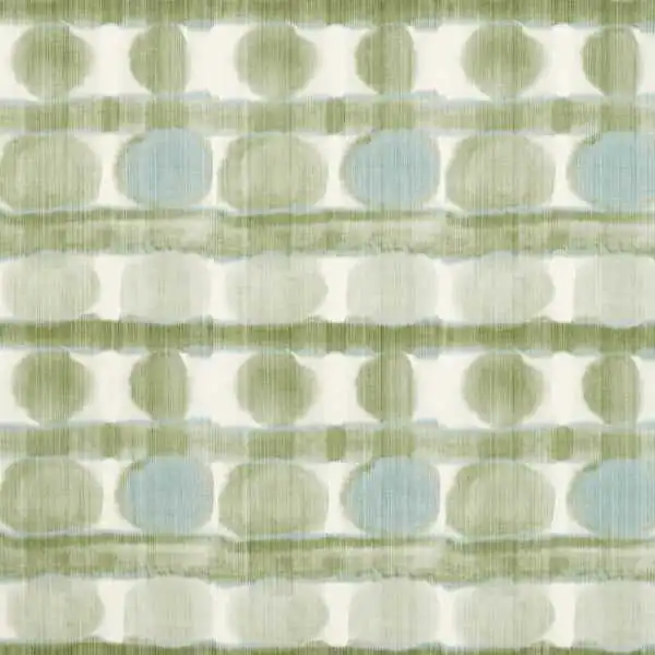 Haruka Fabrics - Artichoke / Seaglass by green contemporary jacquard fabric from Harlequin