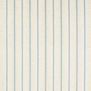 blue striped embroideried fabric from Harlequin