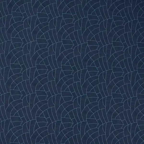 Avri Fabrics - Indigo / Sky by blue misc embroideried fabric from Harlequin