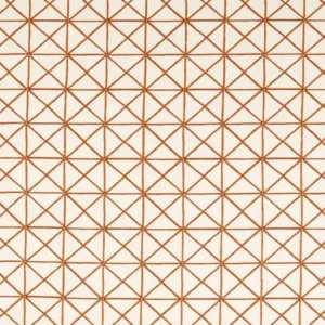 orange geometric cotton fabric from Harlequin