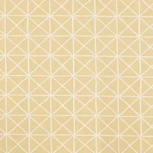yellow geometric cotton fabric from Harlequin