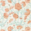 orange botanical wallpaper from harlequin