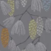 black-grey botanical wallpaper from harlequin