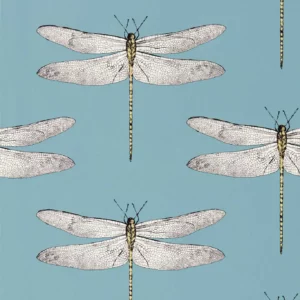blue animal wallpaper from harlequin