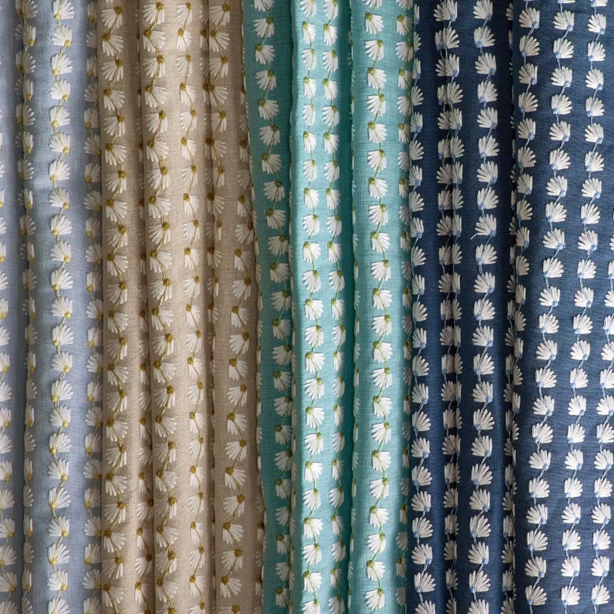 Silene Fabric - Taupe / First Light / Ochre from