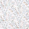 orange botanical linen fabric from Harlequin