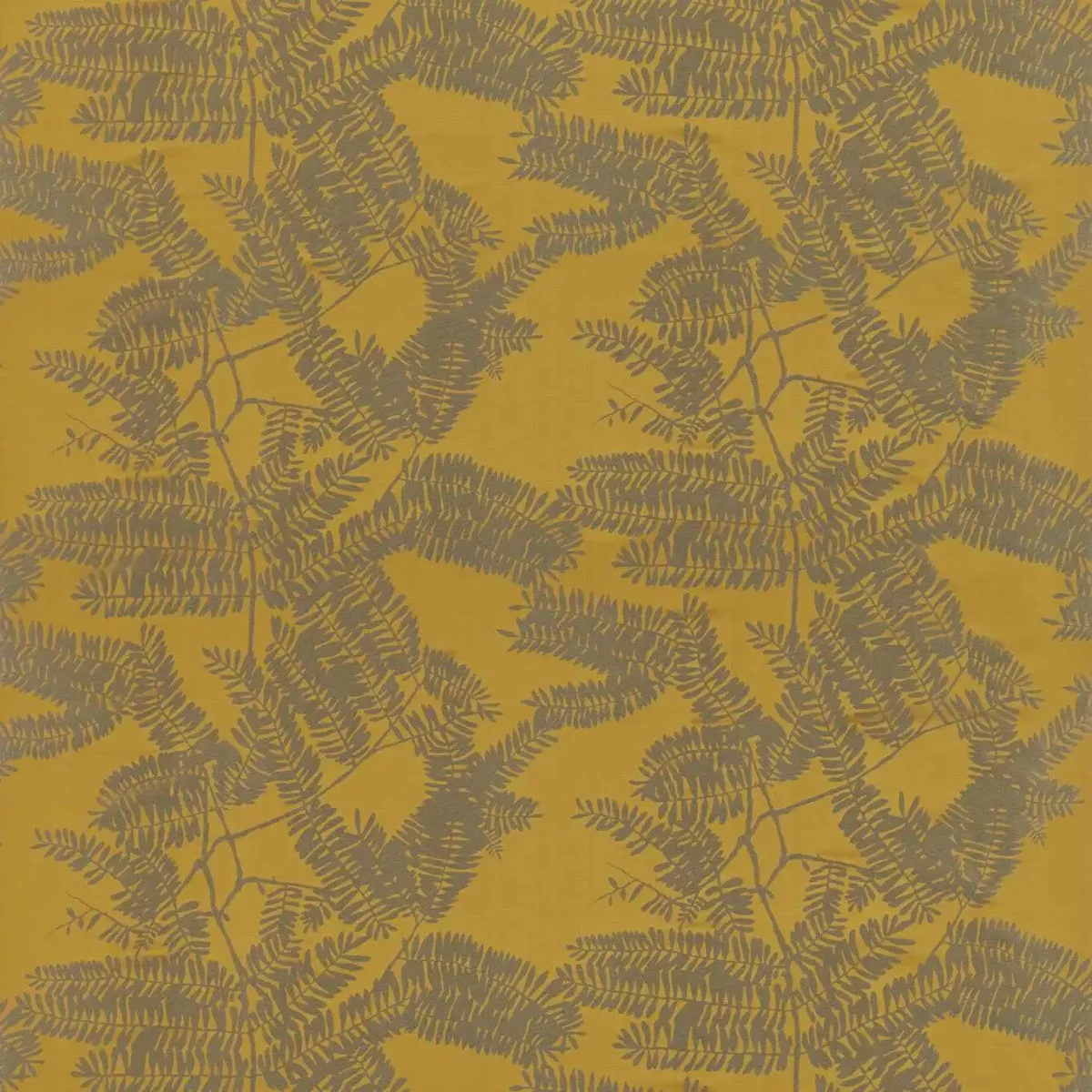 Extravagence Fabric - Saffron by yellow botanical printed fabric from Harlequin