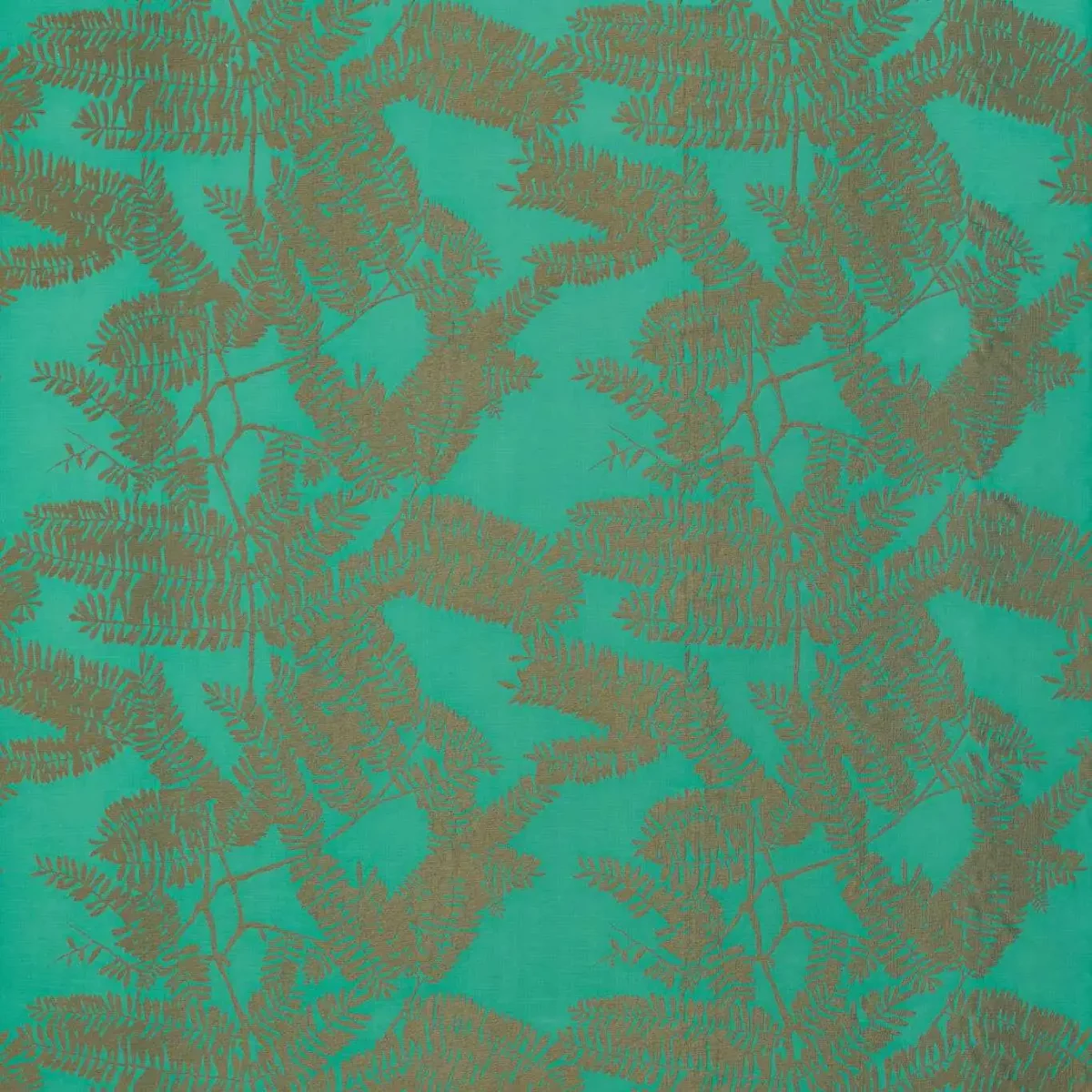 Extravagence Fabric - Emerald by green botanical printed fabric from Harlequin