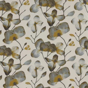 yellow botanical printed fabric from Harlequin