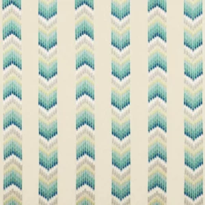 green striped embroideried fabric from Harlequin