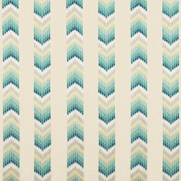 Kengo Fabric -  Emerald / Zest swatch