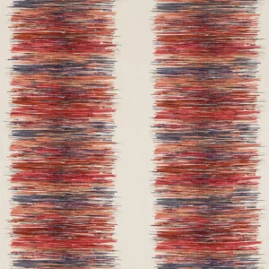 red striped embroideried fabric from Harlequin