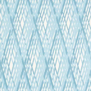 blue striped cotton fabric from Harlequin