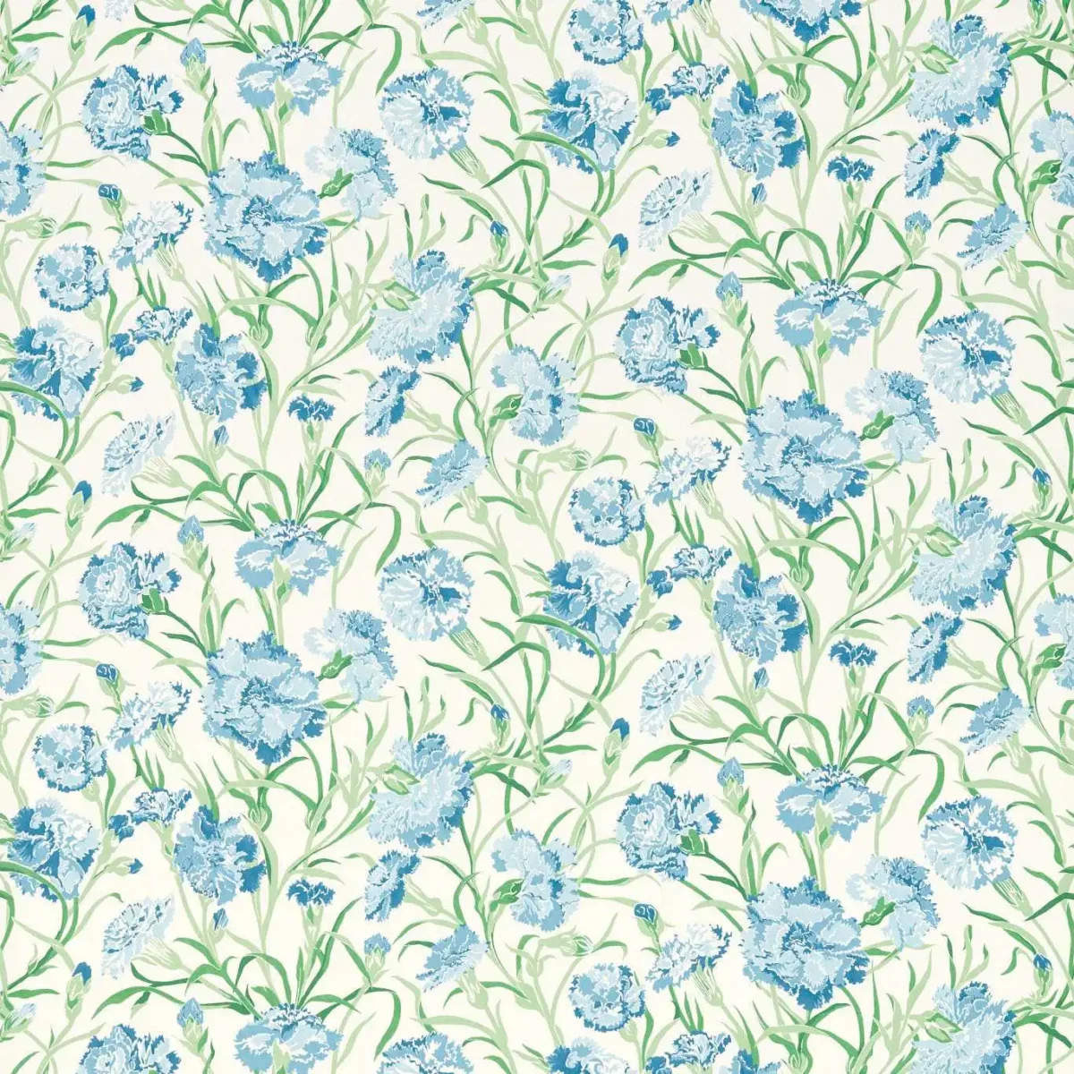 blue botanical printed fabric from Harlequin