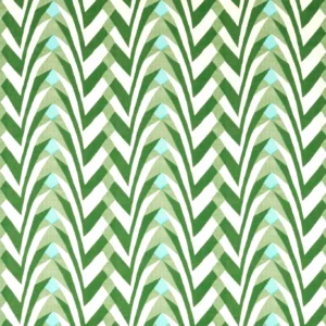 green striped cotton fabric from Harlequin