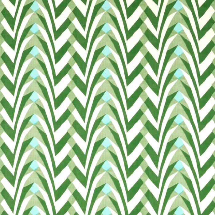 Klimt Fabric -  Kelly / Aqua swatch