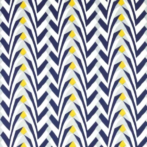 blue striped cotton fabric from Harlequin