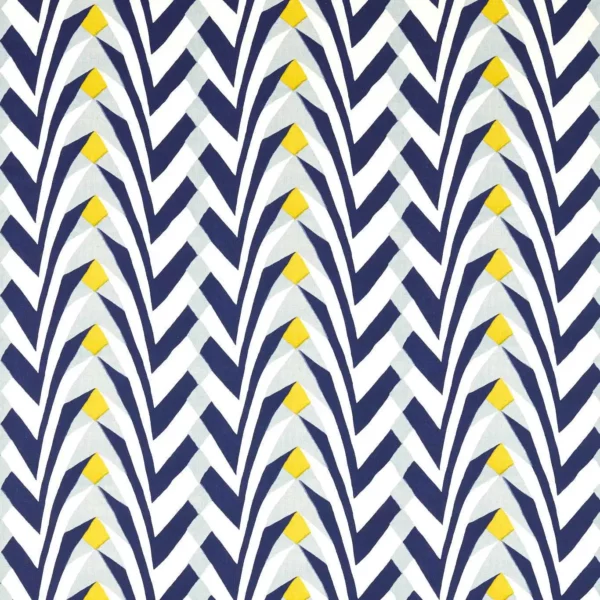 blue striped cotton fabric from Harlequin